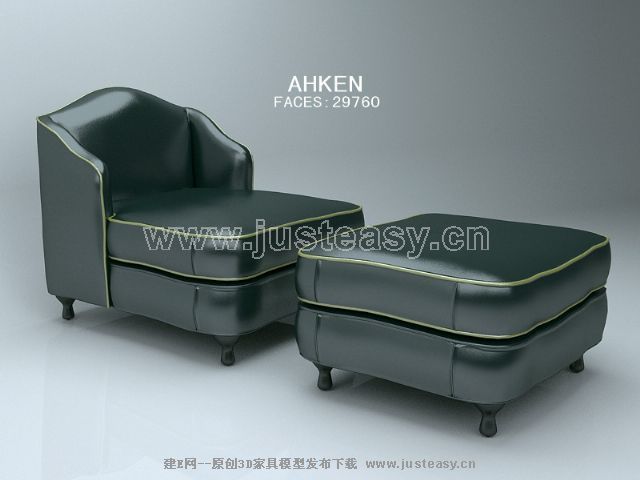 璞罗蒙后现代沙发3d模型下载[id:40826]_建e模