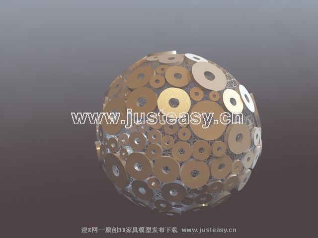 雕塑球3d模型下载[id:33825]_建E模型网_建E网
