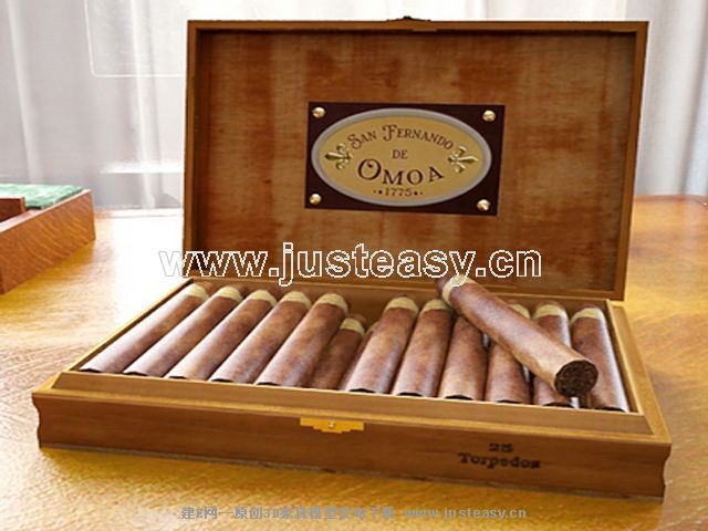 雪茄烟3d模型下载[id:43211]