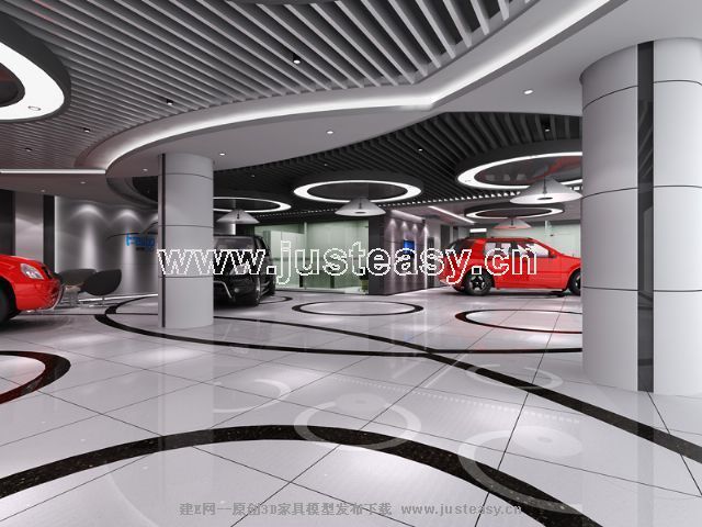 现代汽车展厅3d模型下载[id:60009]