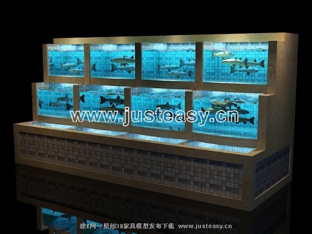 3d画海鲜八爪鱼_不锈钢雕塑3d模型_海鲜池3d模型