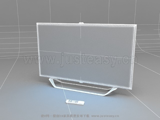 三星电视机显示器3d模型下载[id:74751]_建E模
