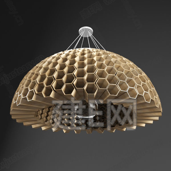 现代蜂巢吊灯3d模型