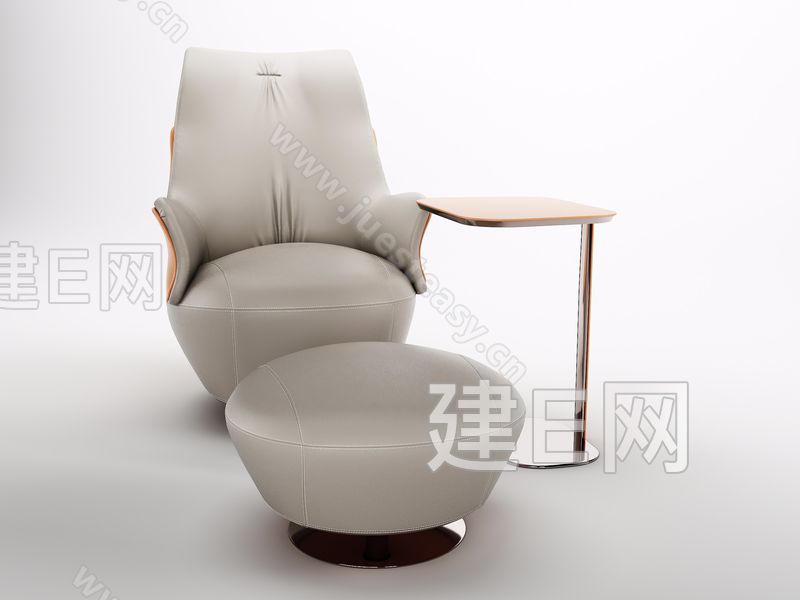 意大利poltrona frau现代单人沙发[模型id:227905]