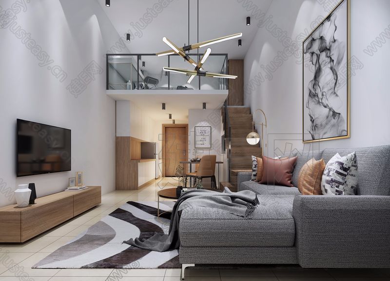 loft双层公寓3d模型