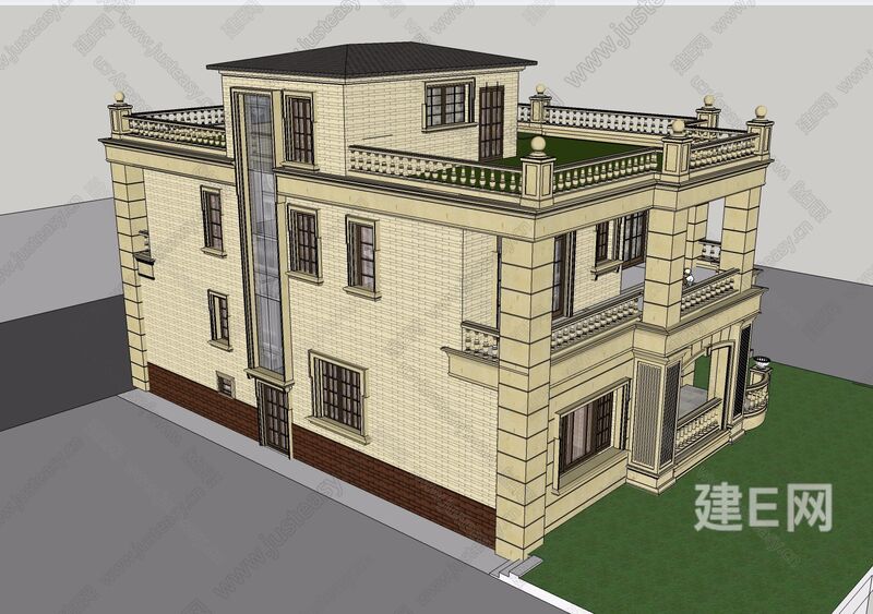 现代欧式建筑[模型id:4316]