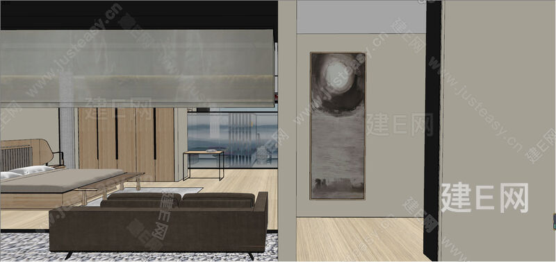 hsd琚宾新中式北京居然之家[模型id:4771]