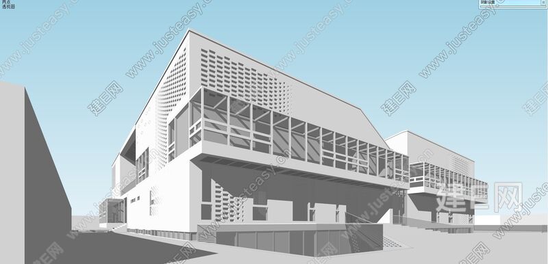 冯大中艺术馆sketchup模型