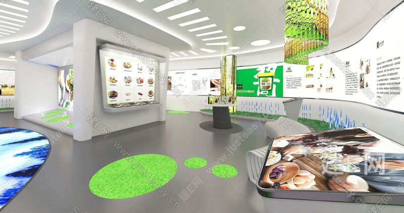 现代食品展厅sketchup模型
