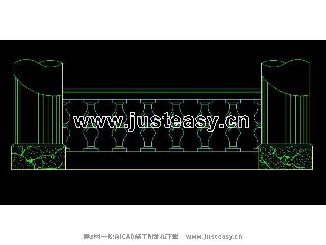 常用中式栏杆28cad图纸下载[id:3634]