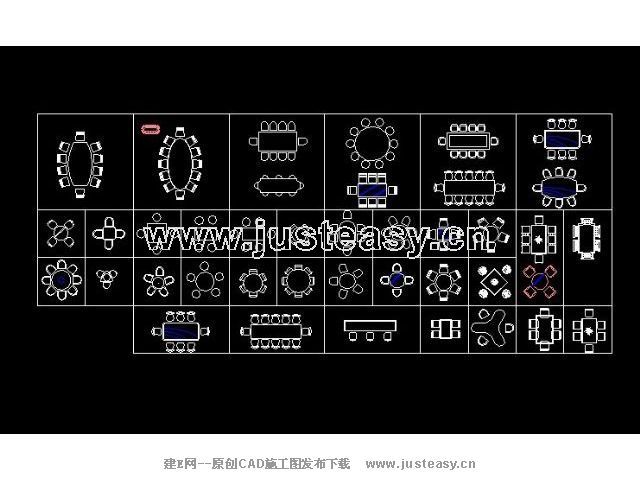 桌椅平面图手绘