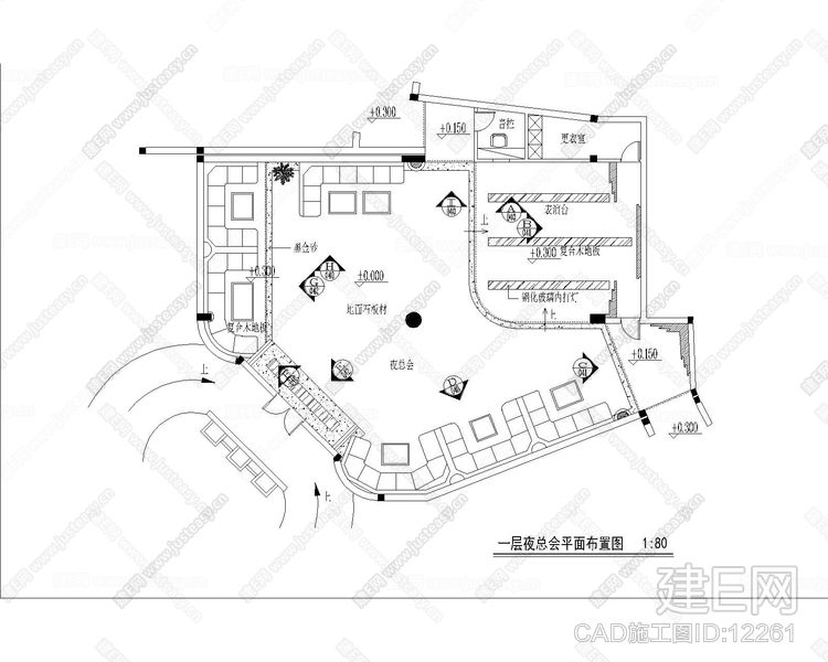 一小酒吧|cad施工图|[图纸id:12261]