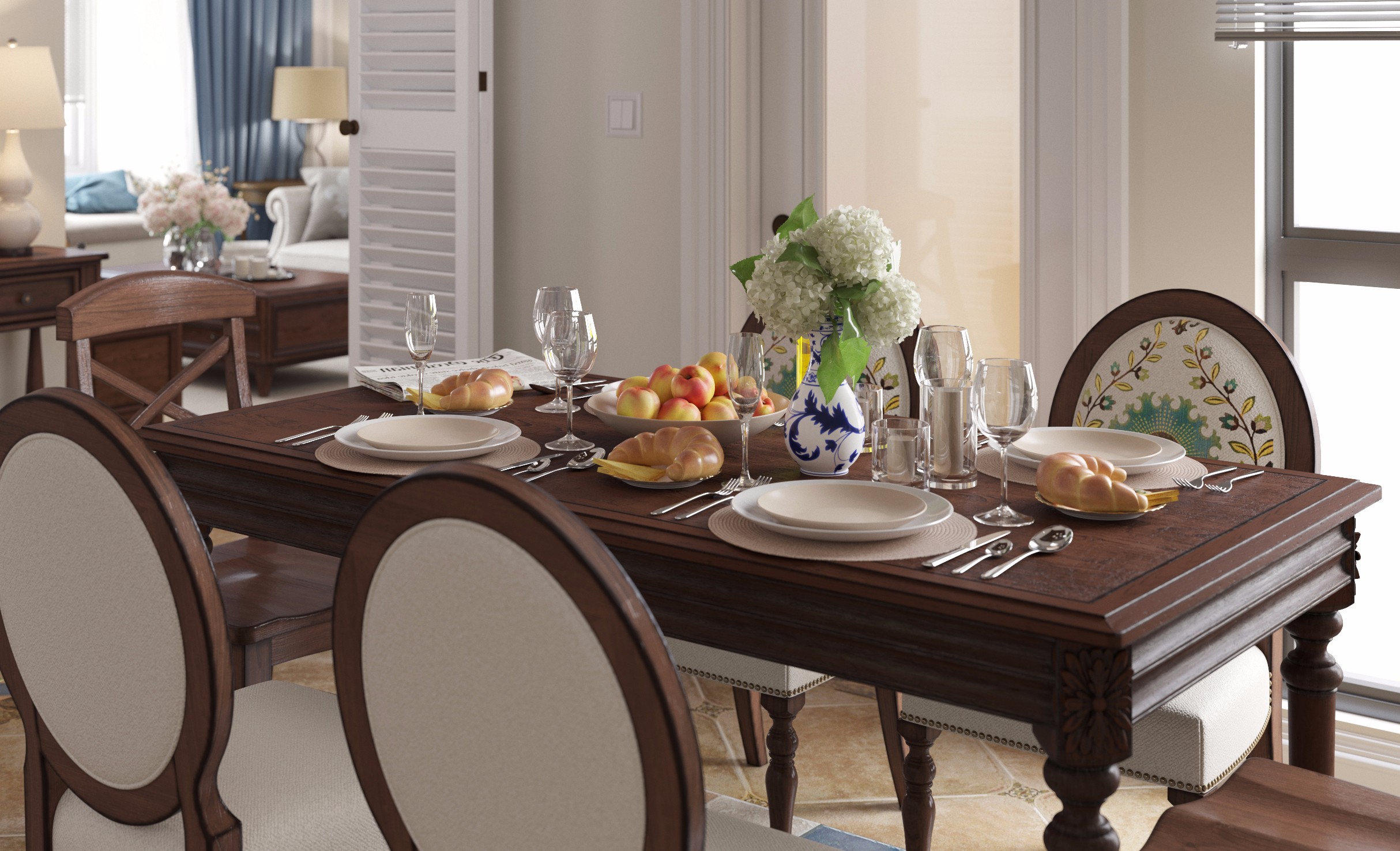 美式家具表现 - 效果图作品交流区 - 建E分享交流平台 - 建E室内设计网