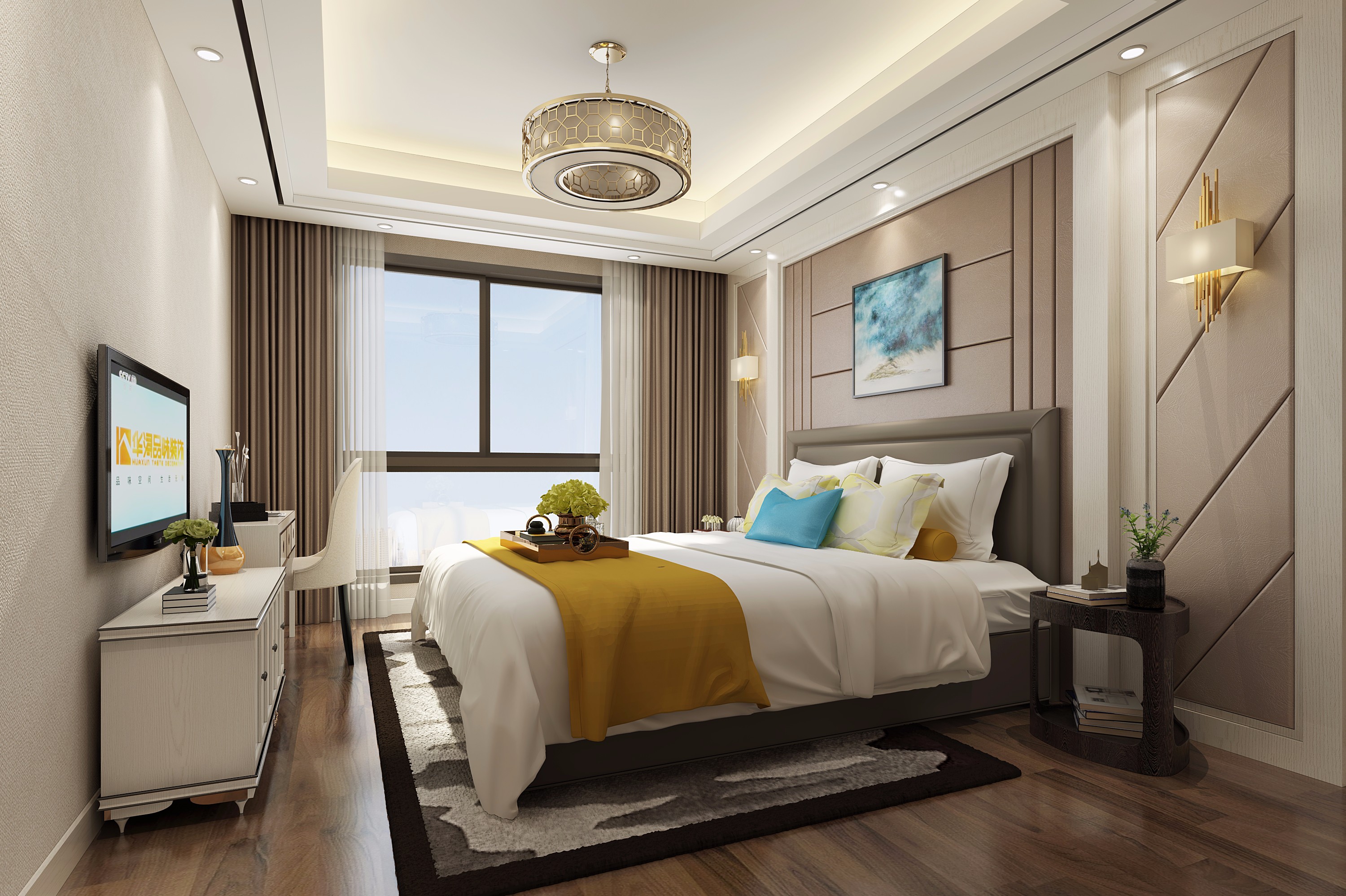 碧桂园主卧 - 效果图作品交流区 - 建E分享交流
