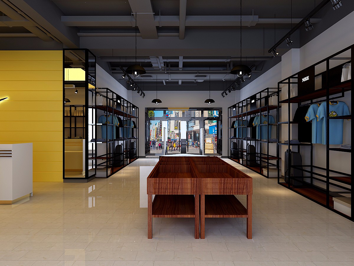 耐克专卖店设计 - 效果图交流区-建e室内设计网