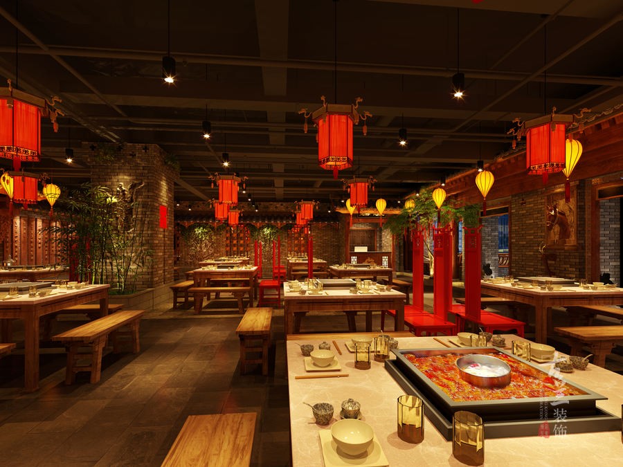 宽窄记忆火锅店——深圳火锅店装修设计|深圳火锅店装修设计公司