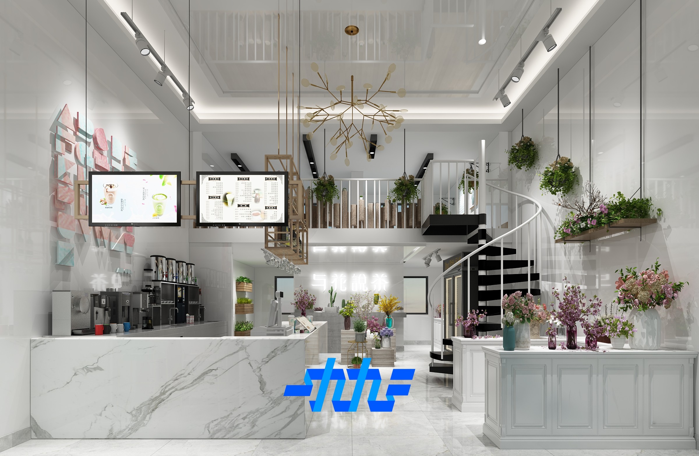 1992效果图~奶茶店