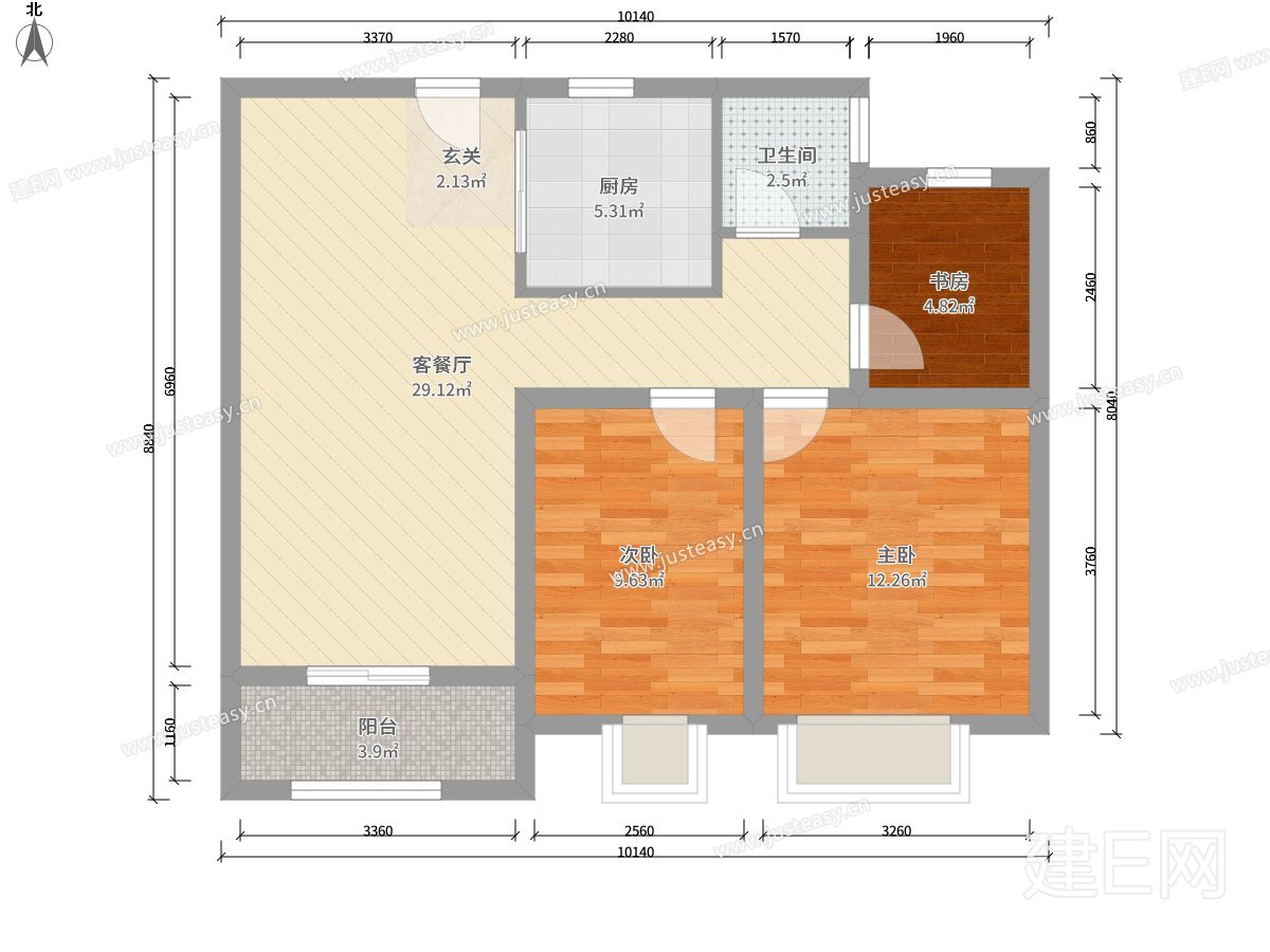 新城澜樾府3室2厅1卫1厨 河北省唐山建筑面积 128㎡  使用权利说明