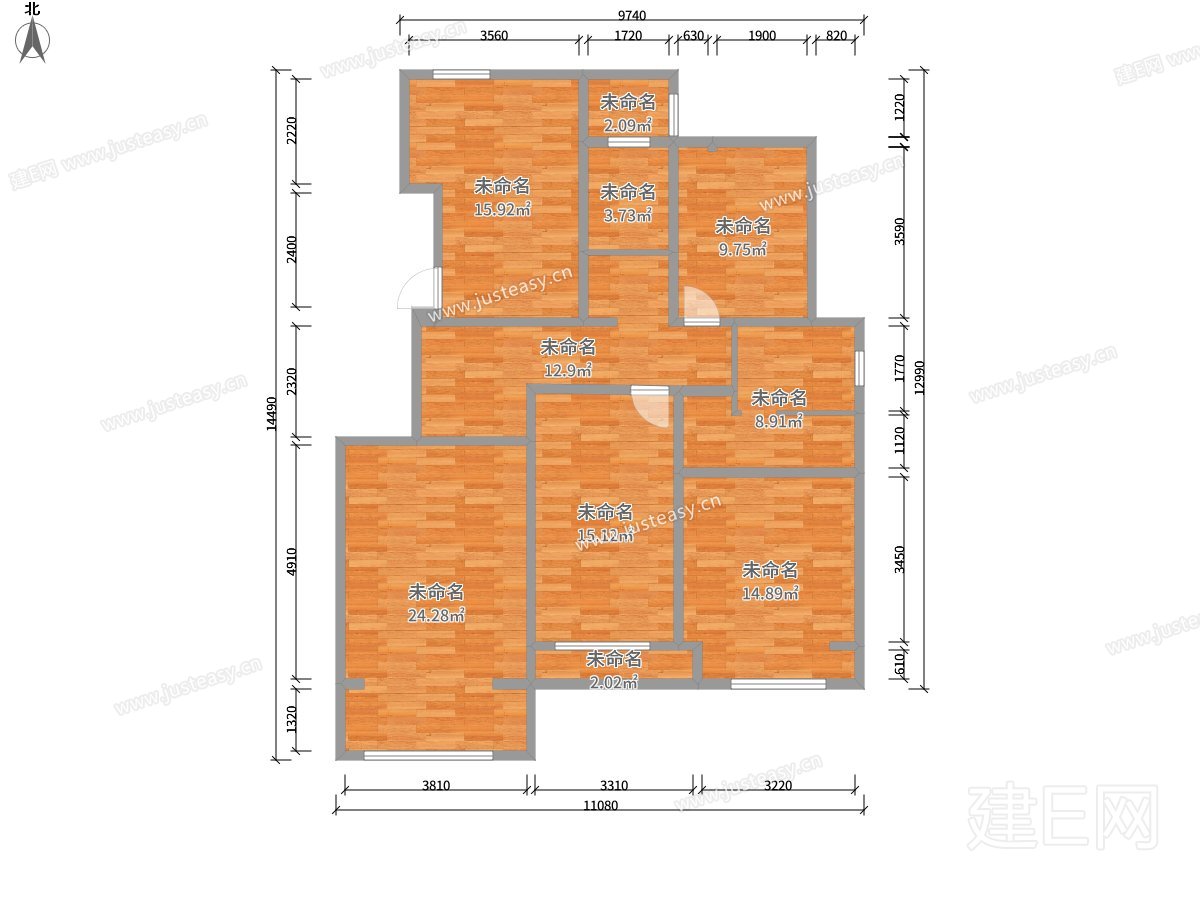 永威西郡cad户型图_cad室内装修图免费下载_cad图库—