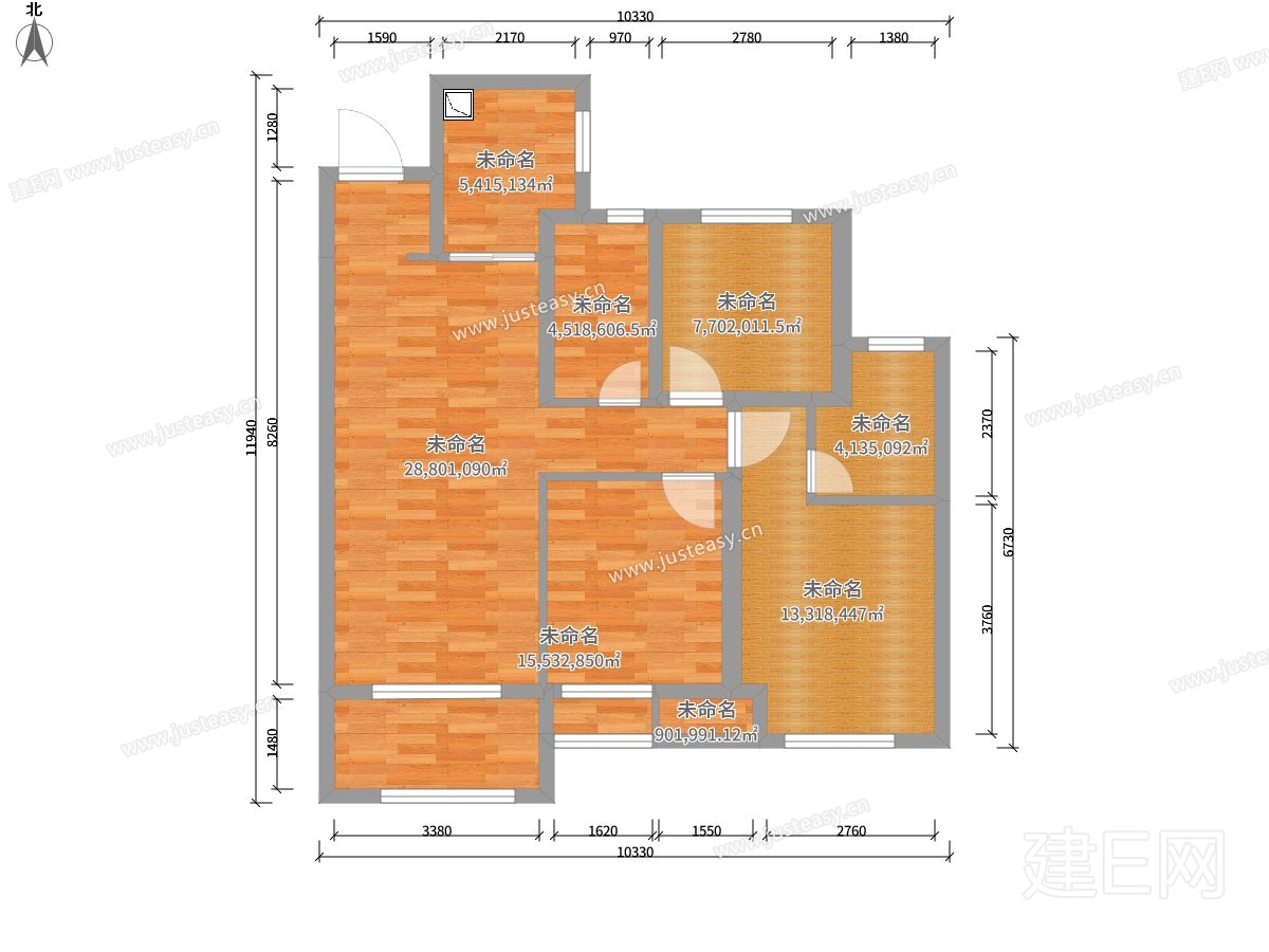 新城国际花都cad户型图_cad室内装修图免费下载_cad—