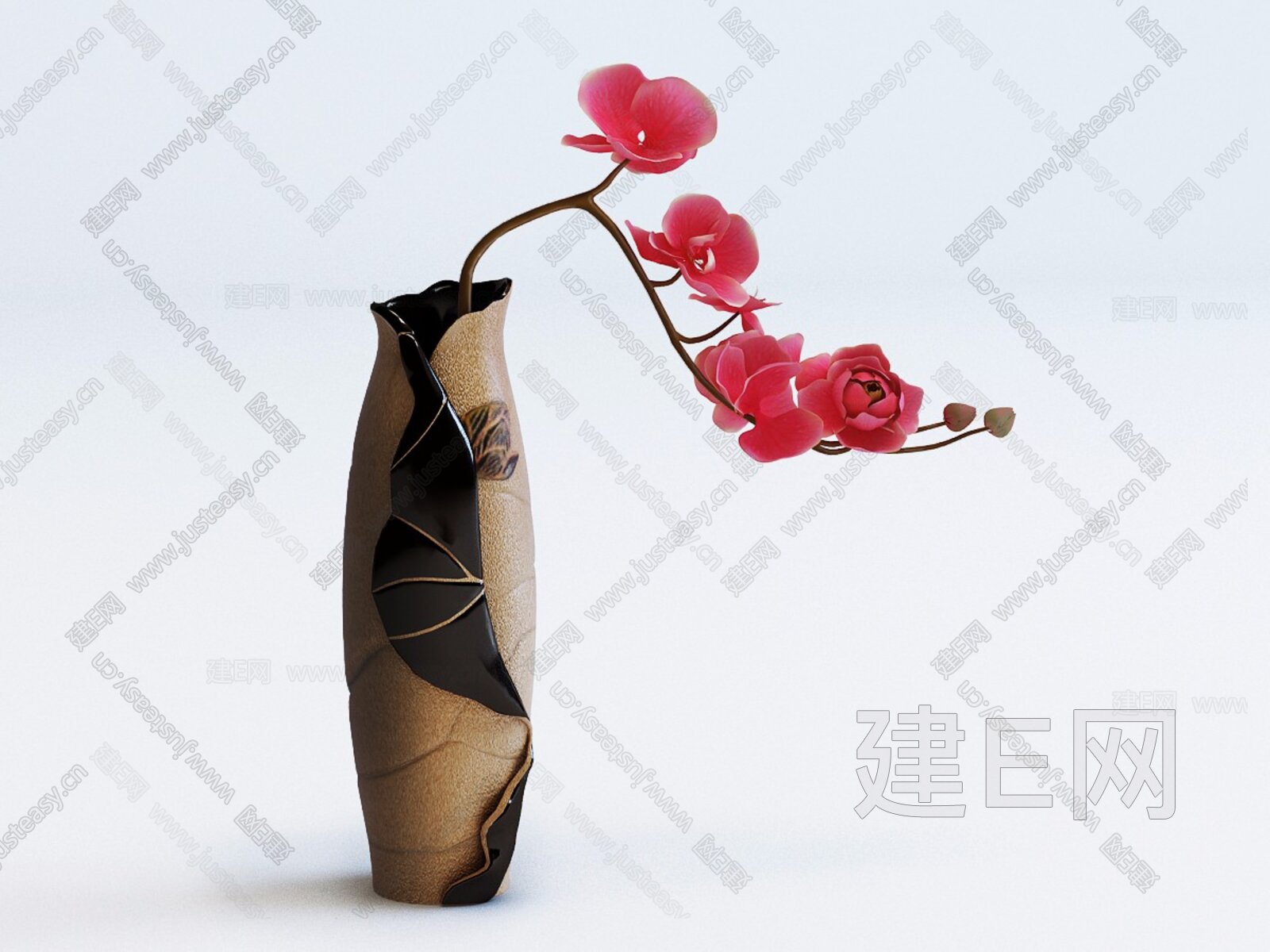 新中式花瓶[模型id:238806]