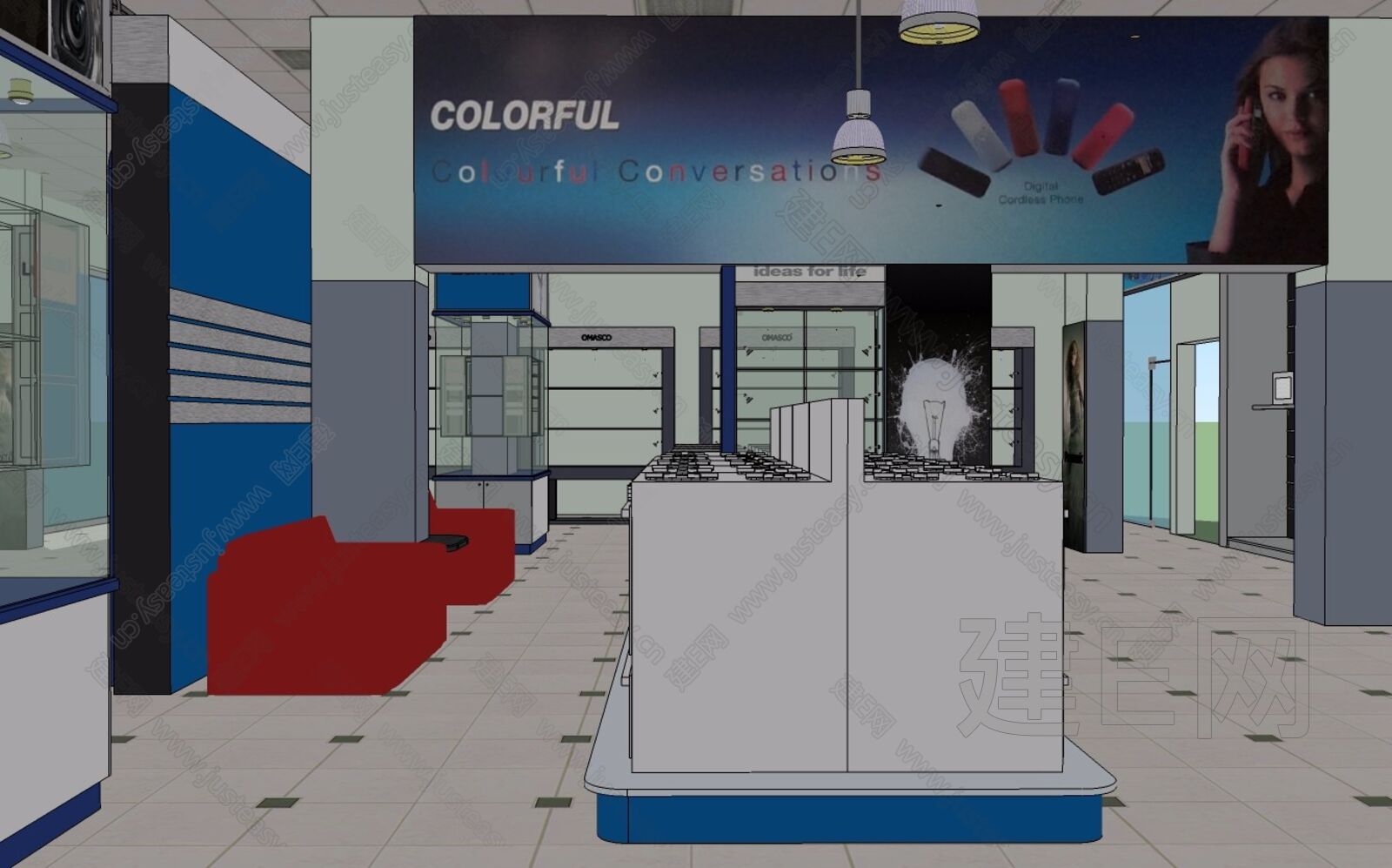 松下电器专卖店sketchup模型