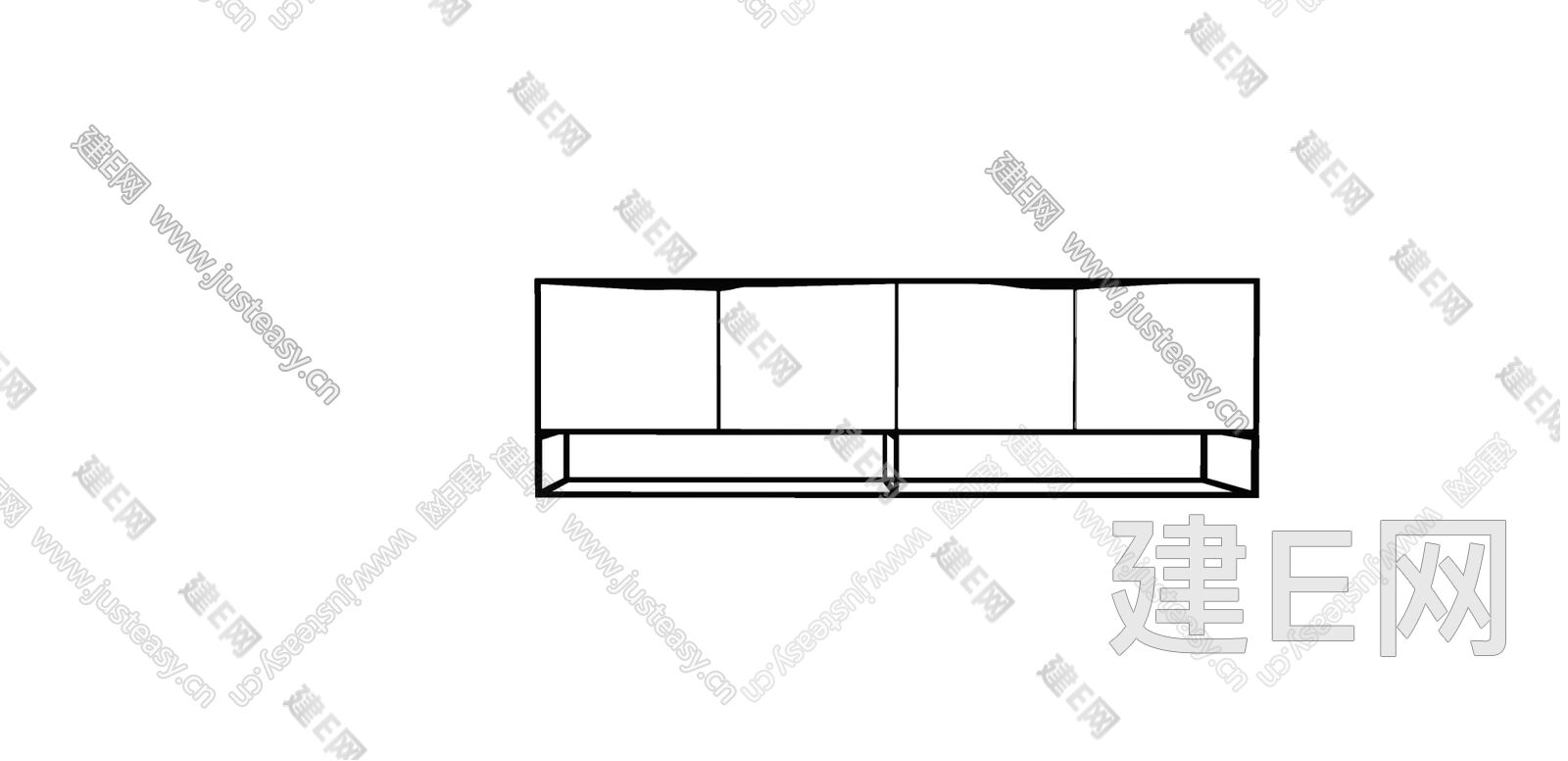 电视柜组合sketchup模型