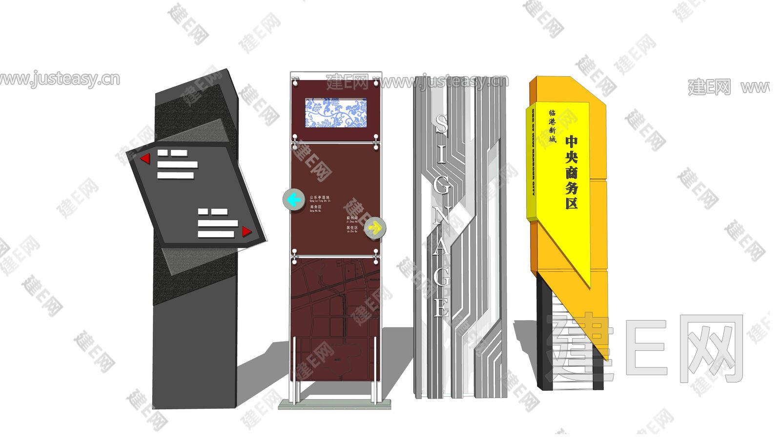 标识牌导视牌[模型id:10413]