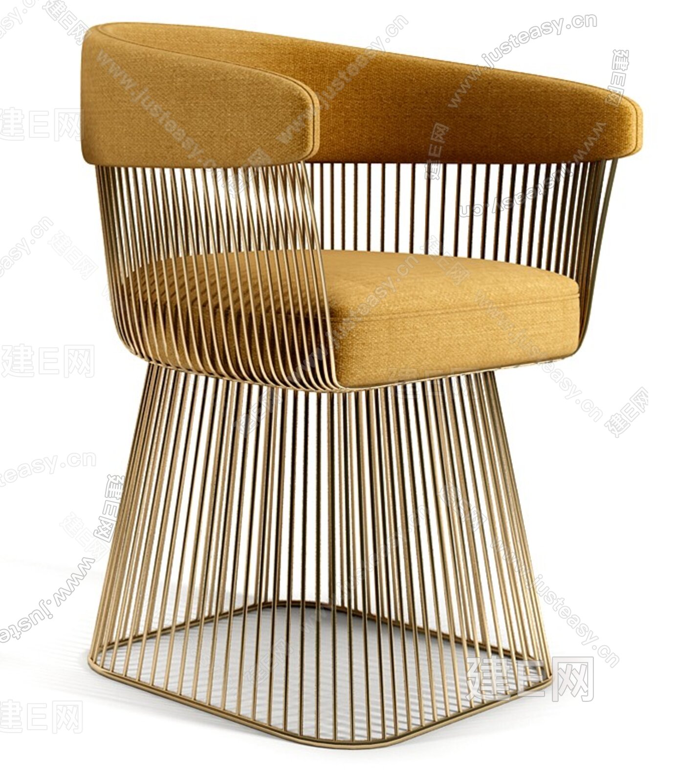 后现代金属椅子3d模型