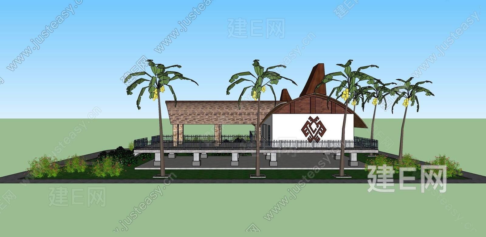 黎族船型屋居住建筑