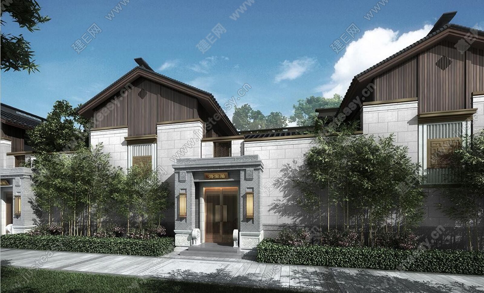泰禾·南京院子中式翰时建筑sketchup模型