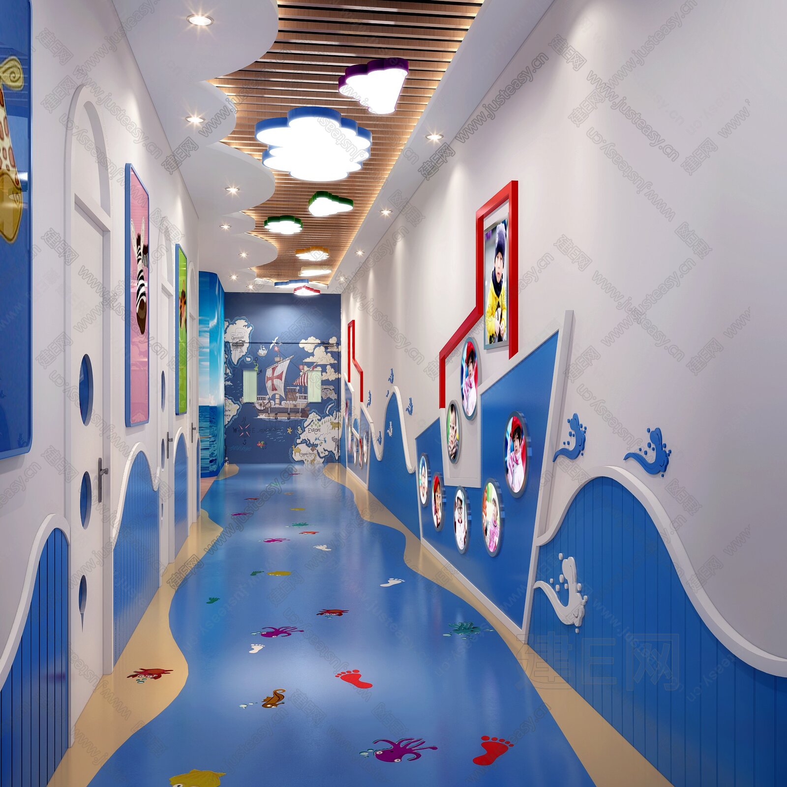 现代商场儿童区 3d模型