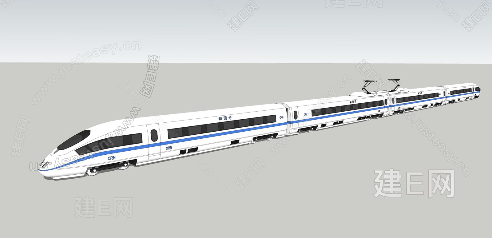 中国高铁和谐号sketchup模型