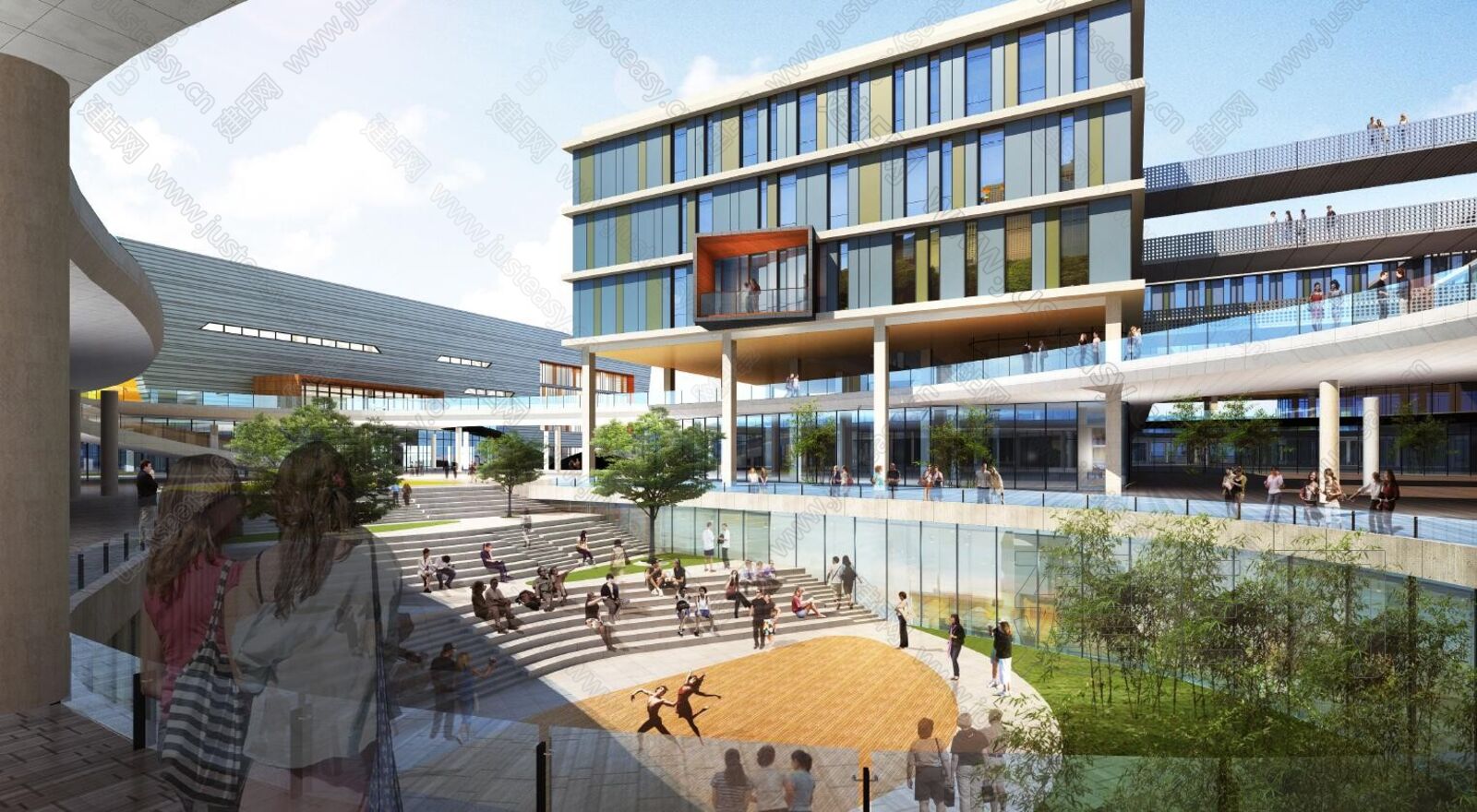 宁波效实中学东部新城校区[模型id:41816]