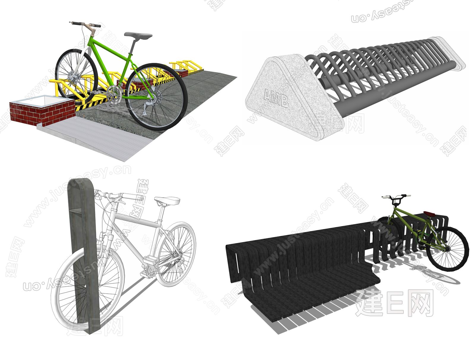 现代自行车停车架