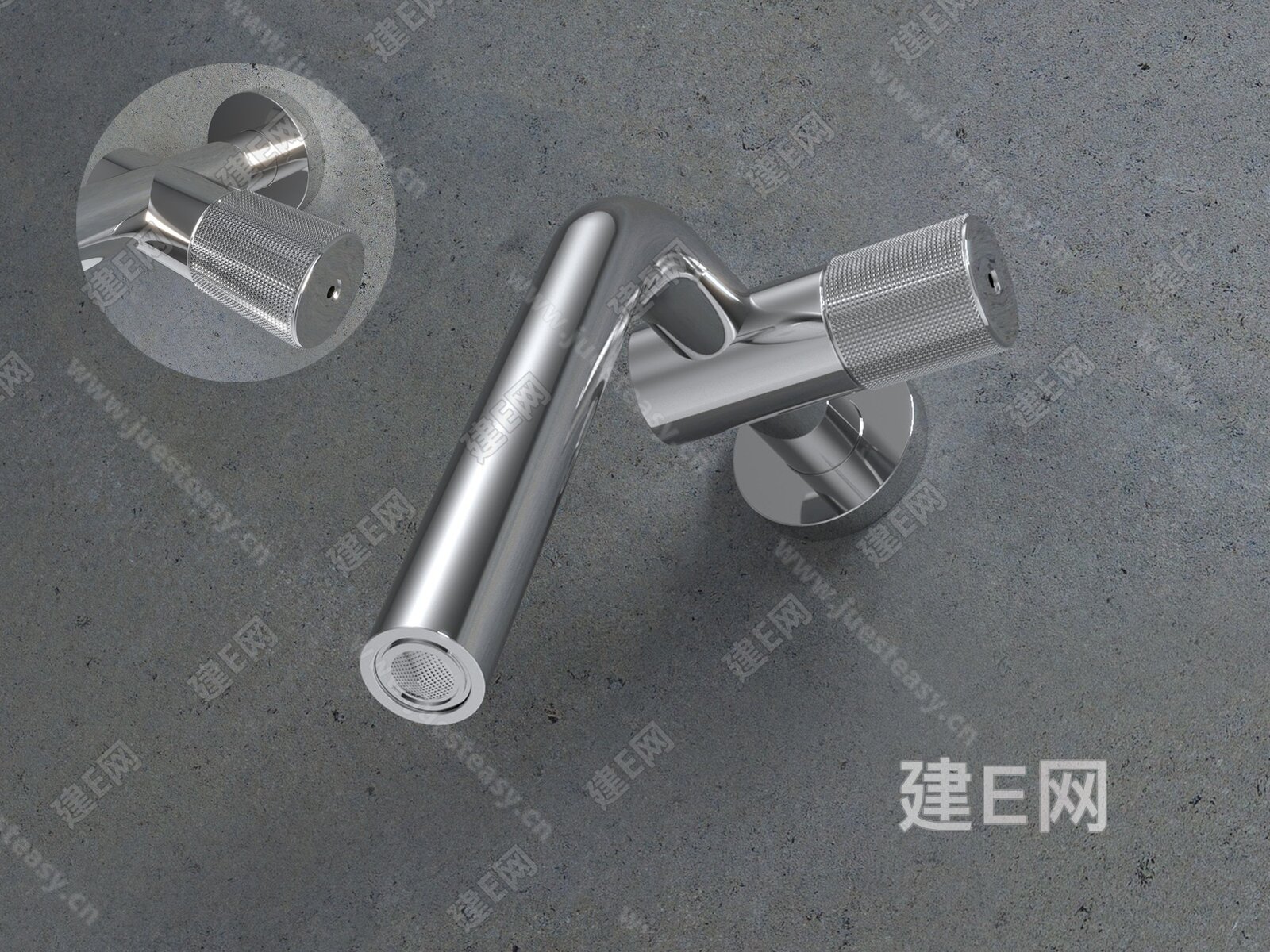 treemme22mm壁挂式台盆水龙头