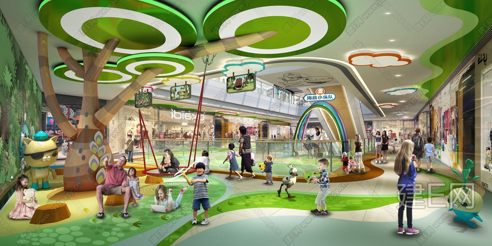 【儿童乐园】上海颛侨万达广场儿童主题街区丨cad施工
