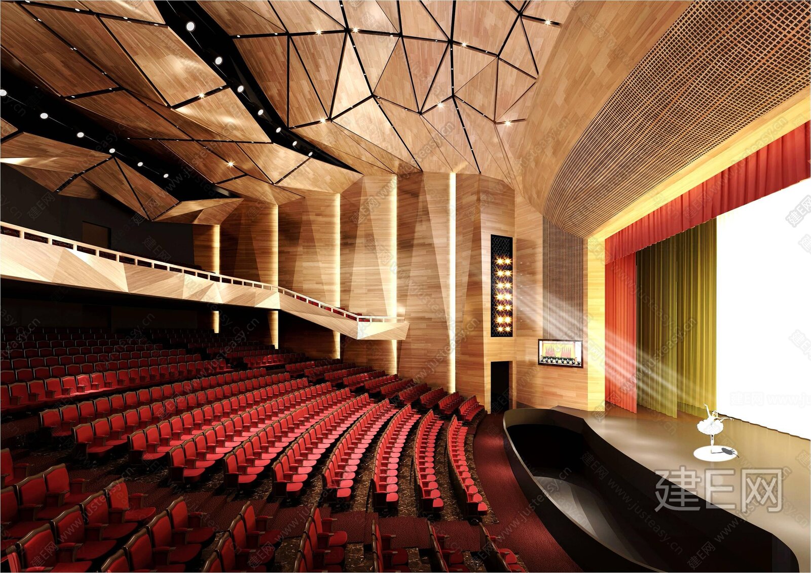 上海虹桥文化艺术中心 剧院丨效果图 剧院改造方案 施工图 软装清单
