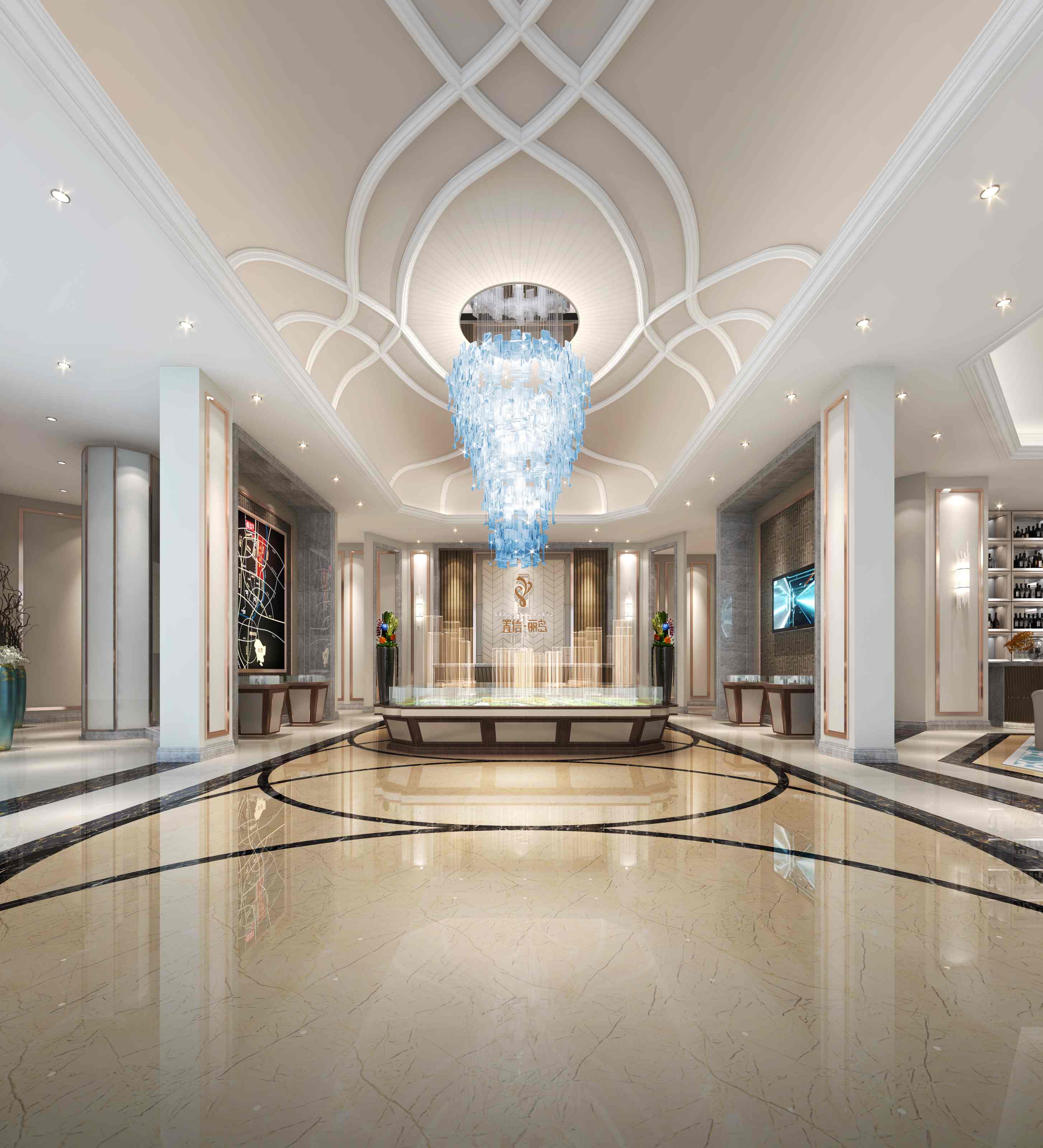 成都置信丽岛销售中心设计案例