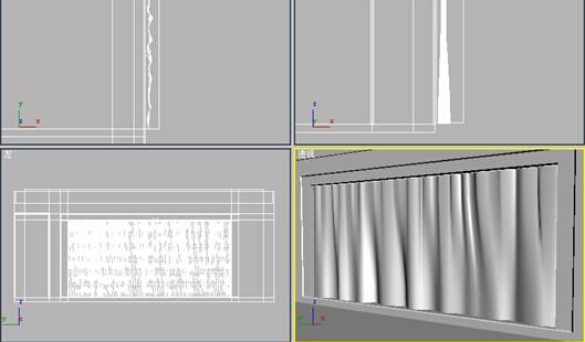 3dmax创建窗帘模型