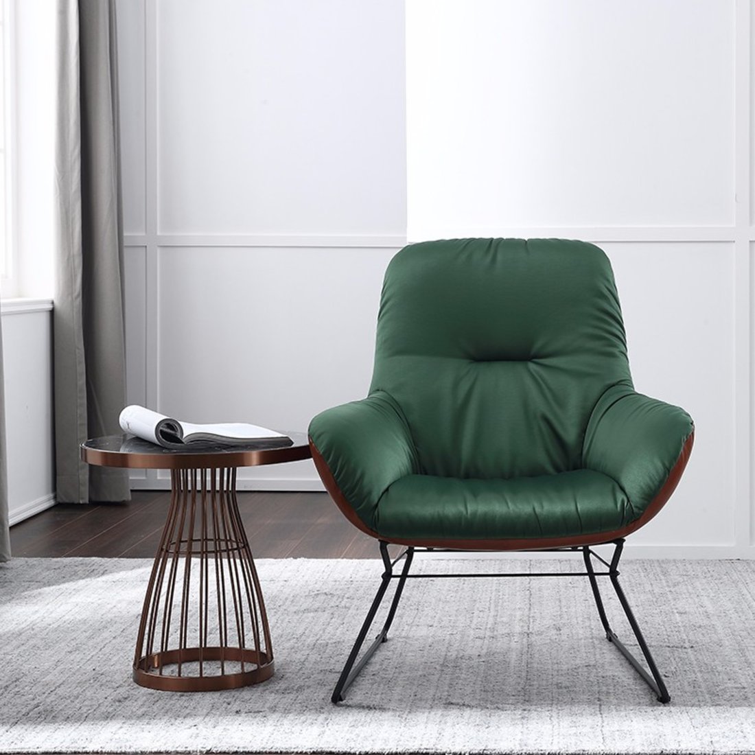 顾全 高靠背单人沙发休闲椅 c756