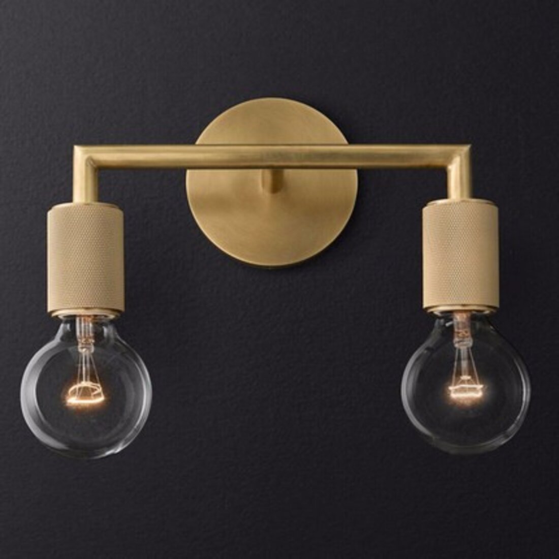 美然美式全铜浴室镜前壁灯北欧轻奢简约卧室床头灯照画装饰铜壁灯