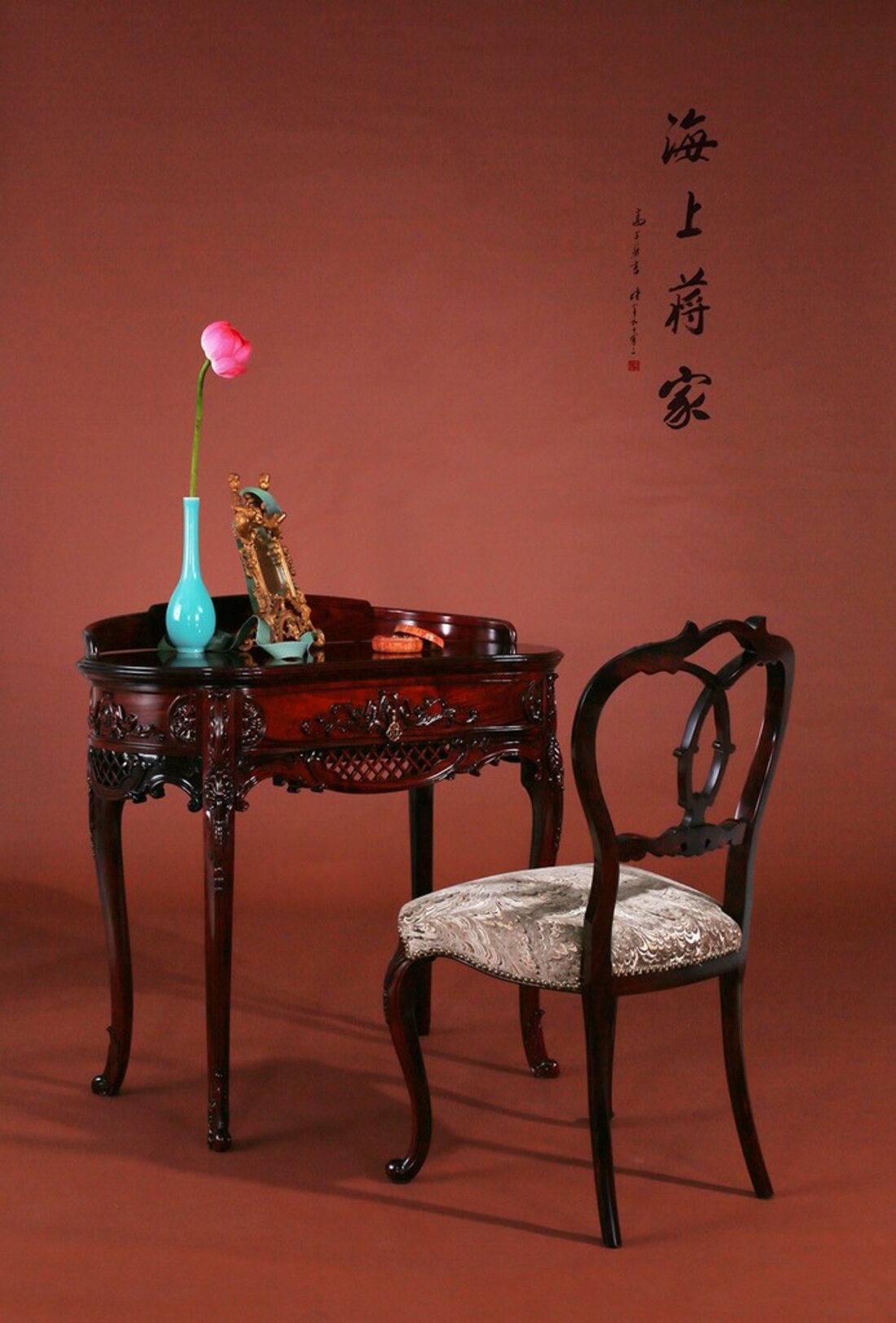 民国老上海 / 海派复古红木 / 烛影梳妆台系列_家装选材_家居家 