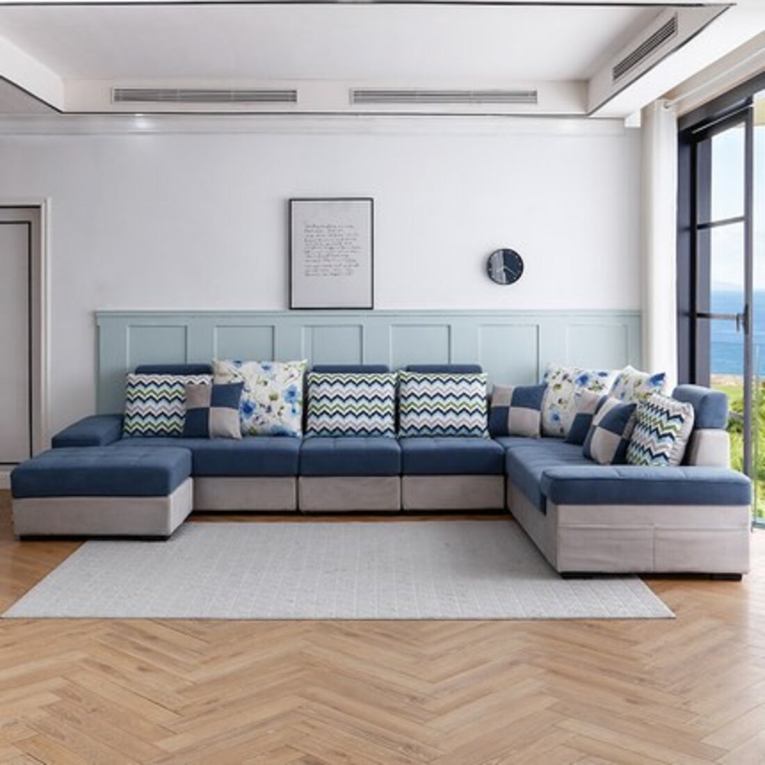 北欧现代布艺沙发、简约客厅沙发、小户型储物组|空间|家装设计|憨豆小姐 - 原创作品 - 站酷 (ZCOOL)
