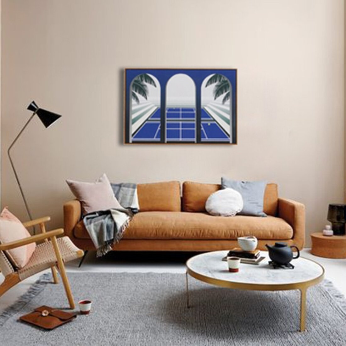 现代家装客厅装饰挂画背景墙效果图片 – 设计本装修效果图