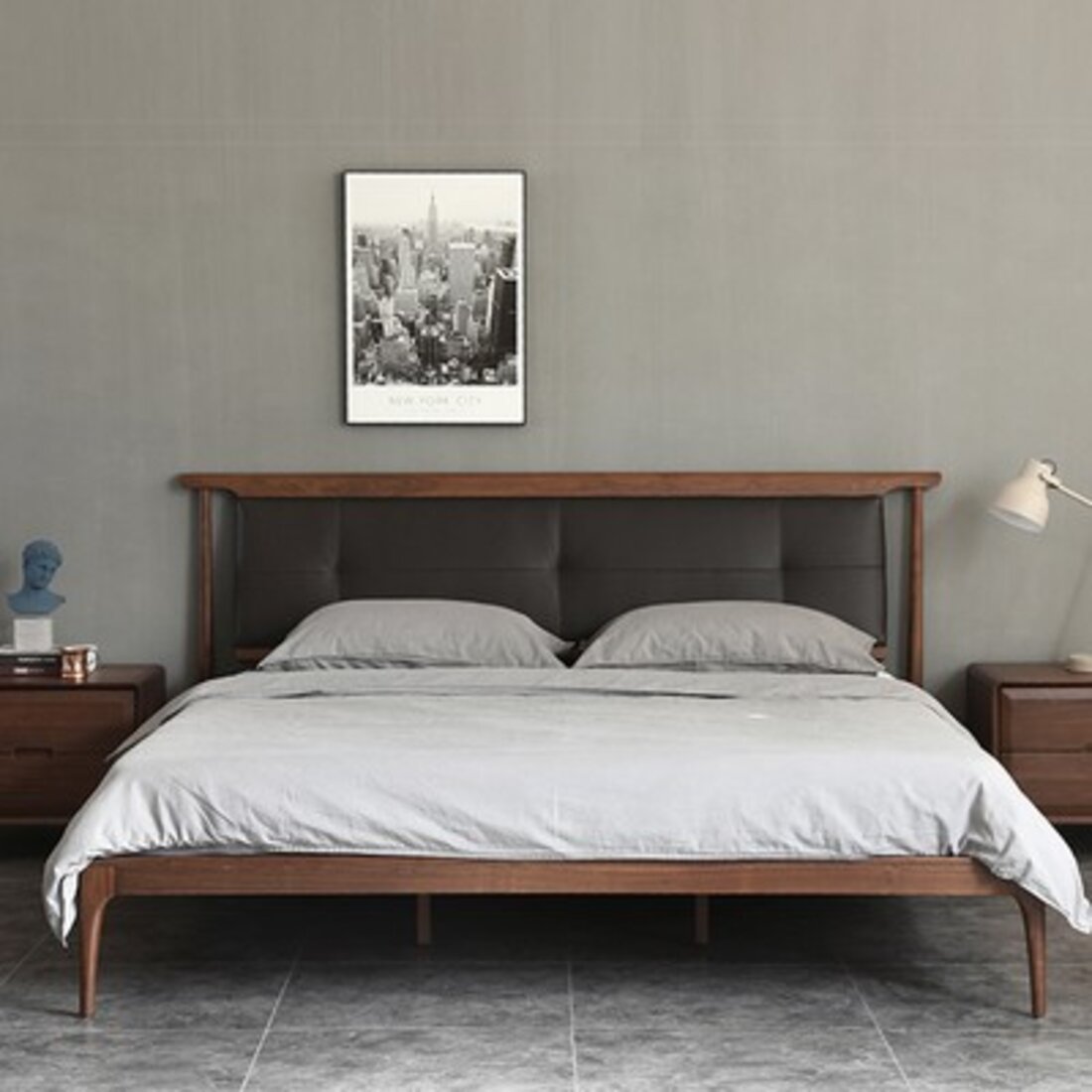 北欧风格实木床，实木家具设计一一《卧室晨光》 家具3D效果设计 ，卧室设计|工业/产品|生活用品|艺帮设计 - 原创作品 - 站酷 (ZCOOL)