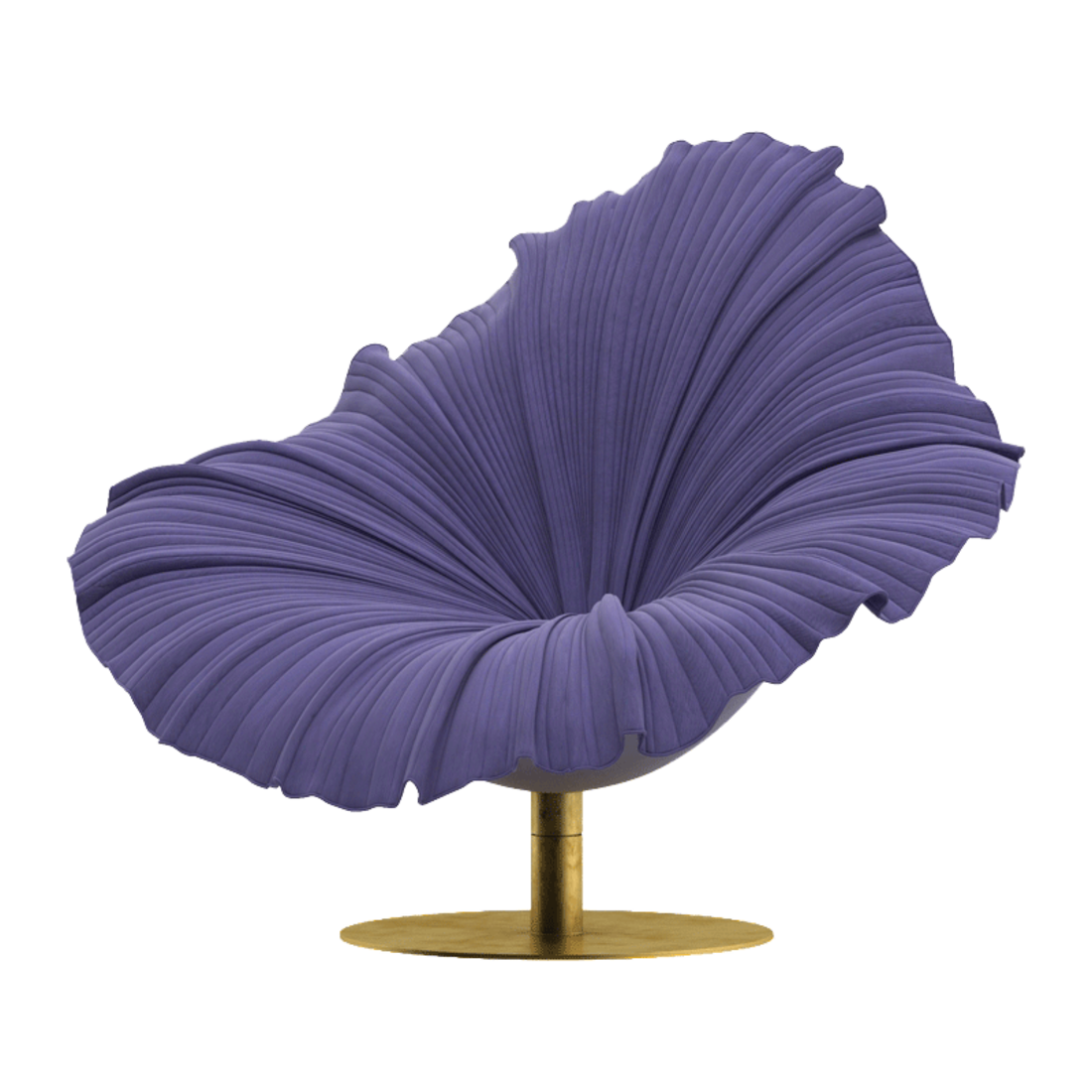 亭苑 轻奢花瓣椅旋转休闲沙发椅子