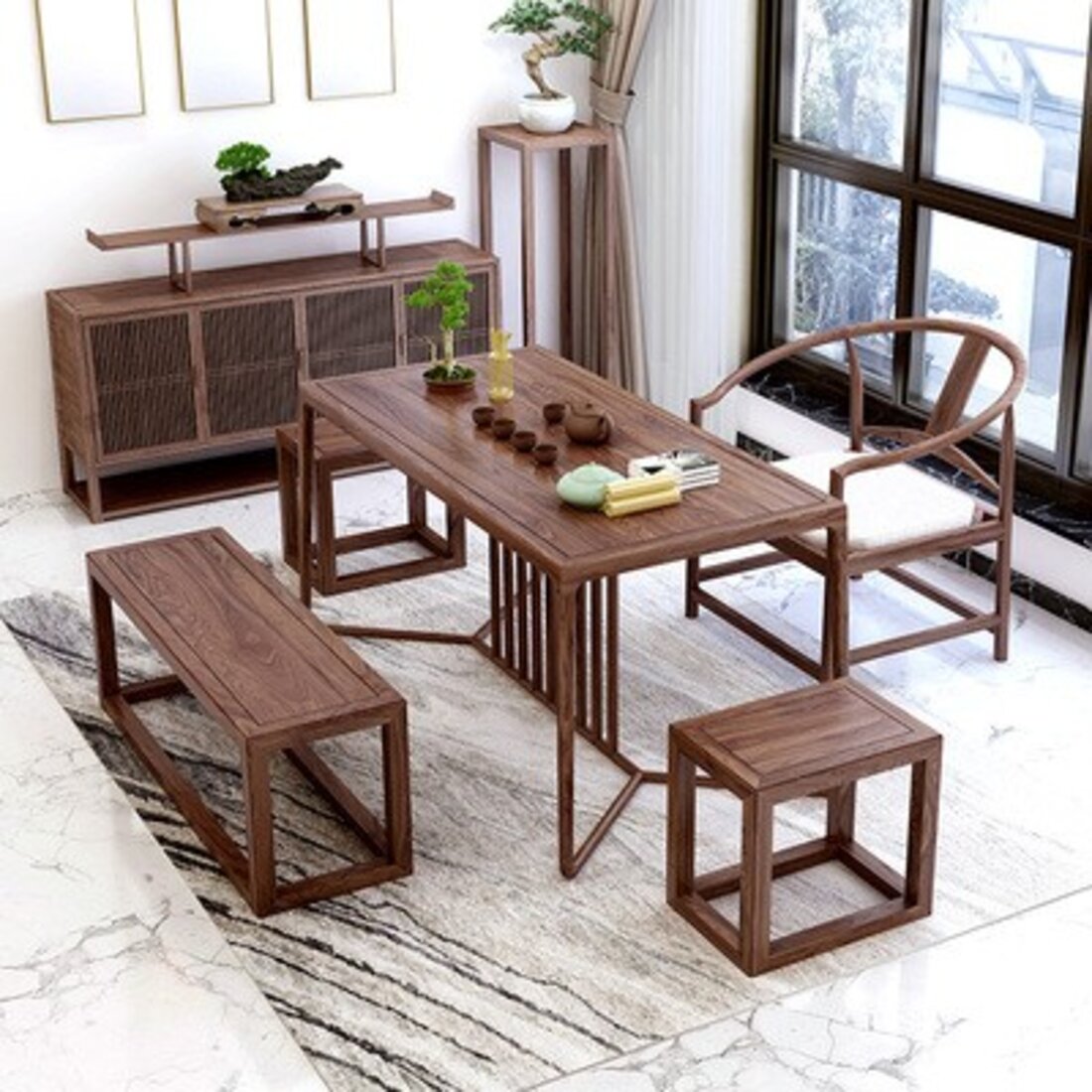 新中式桌椅|工业/产品|家具|Anna_Sweet - 原创作品 - 站酷 (ZCOOL)