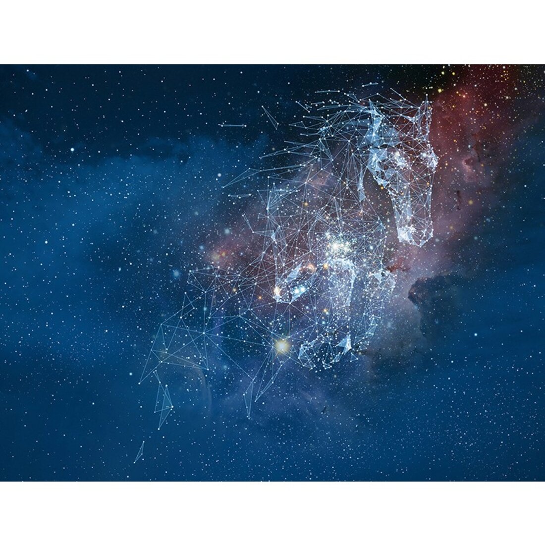 墙酷现代简约梦幻星空动物天马座壁画