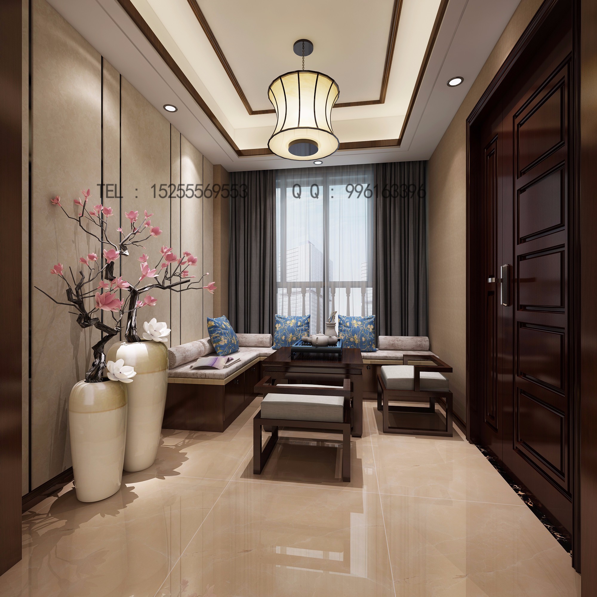 新中式[ID: 105333013]_建e效果图